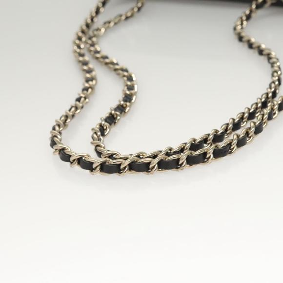 TORY BURCH Chain Shoulder Bag Leather Black Auth 124109 - Picture 7 of 16